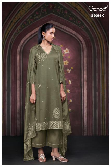 Ganga pamela 5054 wholesale pakistani dress materials